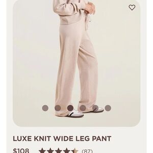 Nuuds NEW never worn Luce Knit Wide Leg Pant size M